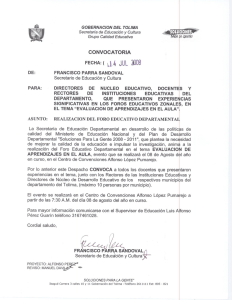 FRb~NDOVAL~ - Secretaria de Educación y Cultura del Tolima