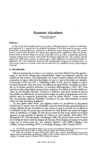 Acentos vizcainos - University of the Basque Country