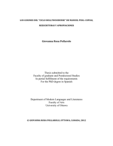 Giovanna Rosa Pollarolo Thesis submitted to the