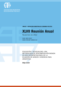 Educación y Desigualdad - Asociación Argentina de Economía