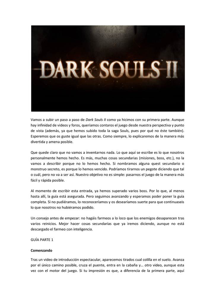 Guia Completa En Pdf Dark Souls Ii Frikadasmil Blog