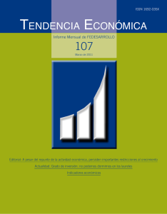 tendencia económica - Repositorio Institucional Fedesarrollo