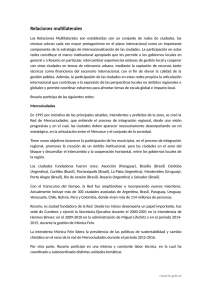 Relaciones multilaterales - Municipalidad de Rosario