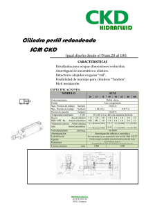 Cilindro Neum&aacute;tico SCM CKD: Especificaciones T&eacute;cnicas
