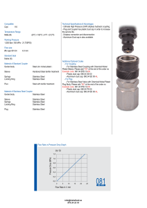 SERIE 081 RTC COUPLINGS