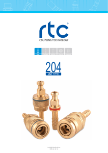 SERIE 204 RTC COUPLINGS