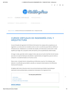 ▷ CURSOS VIRTUALES DE INGENIERÍA CIVIL Y ARQUITECTURA - CivilArq.Com