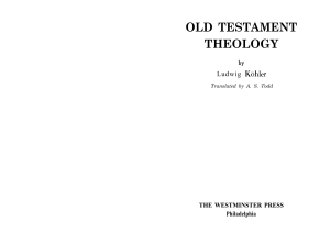 00019 Kohler Old Testament Theology