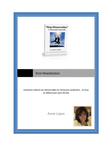 Stop Hémorroïdes PDF-Livre. Anne Lopez. Télécharger Programme Complet