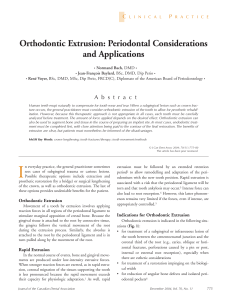 Bach, Bailard (2004) - Orthodontic extrusion, Periodontal consideations and applications