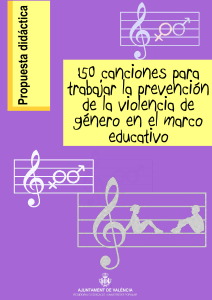 150 canciones para trabajar la prevención de la violencia de género en el marco educativo