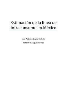 Estimación de la línea de infraconsumo en México