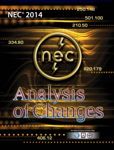 NEC 2014 analysis of changes