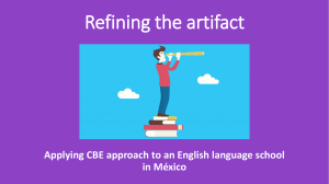 Applying Competency Based Education in an English School in México