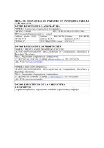 Arquitectura e Ingenieria de Computadores 2012 13