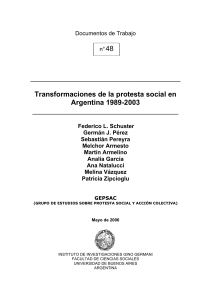 Schuster- Transformaciones de la protesta social en Argentina