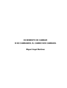 El Momento de Cambiar: Adaptación al Futuro