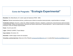 flyer curso Ecologia Experimental