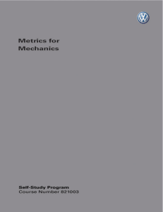 Metrics for mechanics