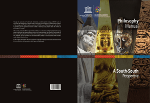 Revista UNESCO - Philosophy manual from south south perspective