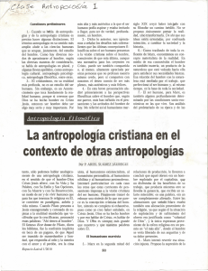 Antropologia Xtina en el contexto de otras Antropologias