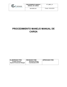 PT MANEJO MANUAL DE CARGA
