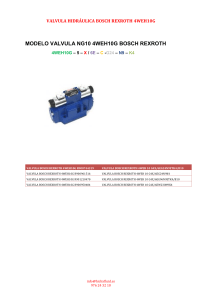 VALVULA BOSCH REXROTH 4WEH10G