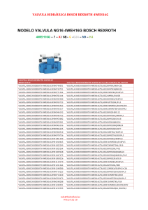 VALVULA BOSCH REXROTH 4WEH16G