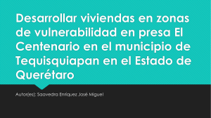 Desarrollo De Viviendas En Zonas De Vulnerabilidad - Saavedra Enríquez José Miguel
