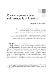 Archila Neira, Mauricio. Primeras representaciones de la masacre de las bananeras. pg 148-170