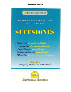 DERECHO DE SUCESIONES - LIBRO GUIA DE ESTUDIO - ARGENTINA