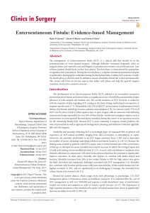 Enterocutaneous Fistula Evidence-based Management