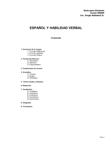 Guía UNAM 1 - Español