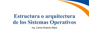 clase  2-Estructura o arquitectura de los Sistemas Operativos