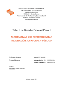 Taller II Derecho Procesal Penal Cont