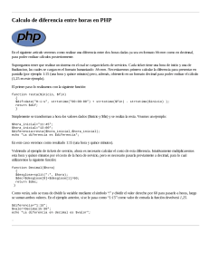 php difHoras
