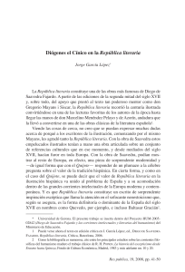 García López, Jorge - Diógenes el Cínico en la República literaria