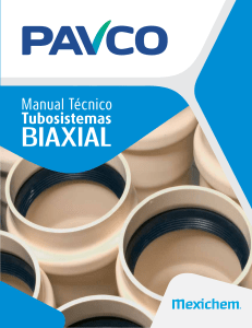 Especificaciones tubosistema Biaxial PAVCO