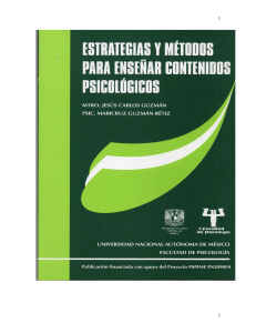 Libro Estrategias y metodos para ensenar contenidos psicologicos