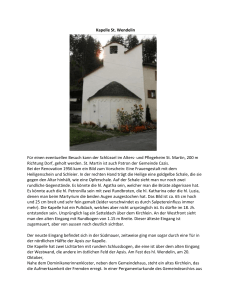 Cazis. Kapelle St Wendelin