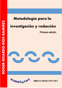 Metodología para la investigación y redacción