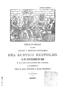 Bertoldo, Bertoldino y Cacaseno