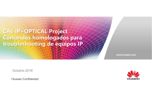 CA6 IP+OPTICAL Project - Comandos Tshoot IP