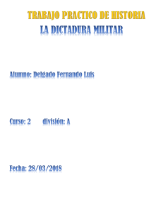  HISTORIA Argentina. Dictadura Militar. 2do año (nivel secundario)