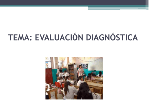 La evaluación diagnóstica