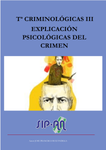 Ta Criminológicas III explicación psicológicas del crimen
