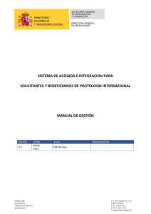 Manual de Acogida e Integración para Solicitantes de Protección Internacional