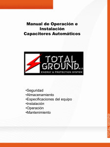 Manual de Operación e Instalación Capacitores Automáticos