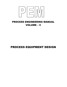 Process Engineering Manual - I