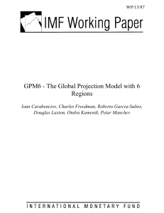 CARABENCHIOV - GPM6 - The Global projection model with 6 regions. IMF working paper.